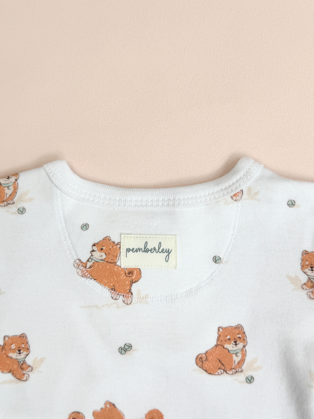 Baby Bodysuit - Shiro Shiba (Short Sleeves)