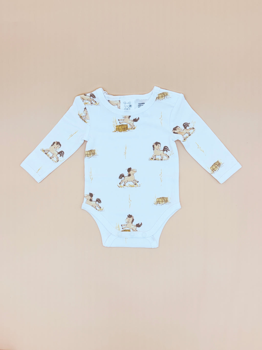 Baby Bodysuit - Primrose Pony (Long Sleeves)