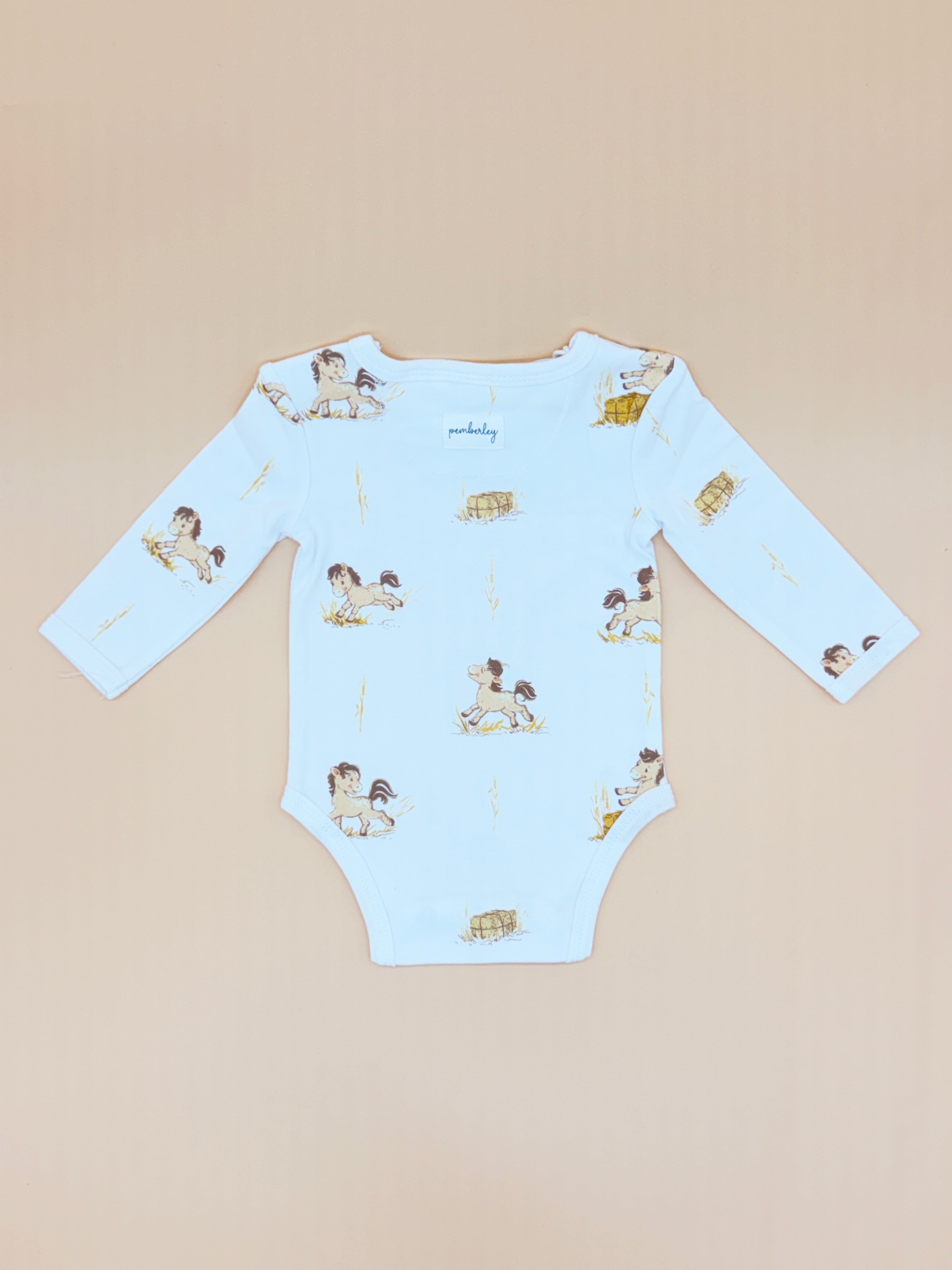 Baby Bodysuit - Primrose Pony (Long Sleeves)