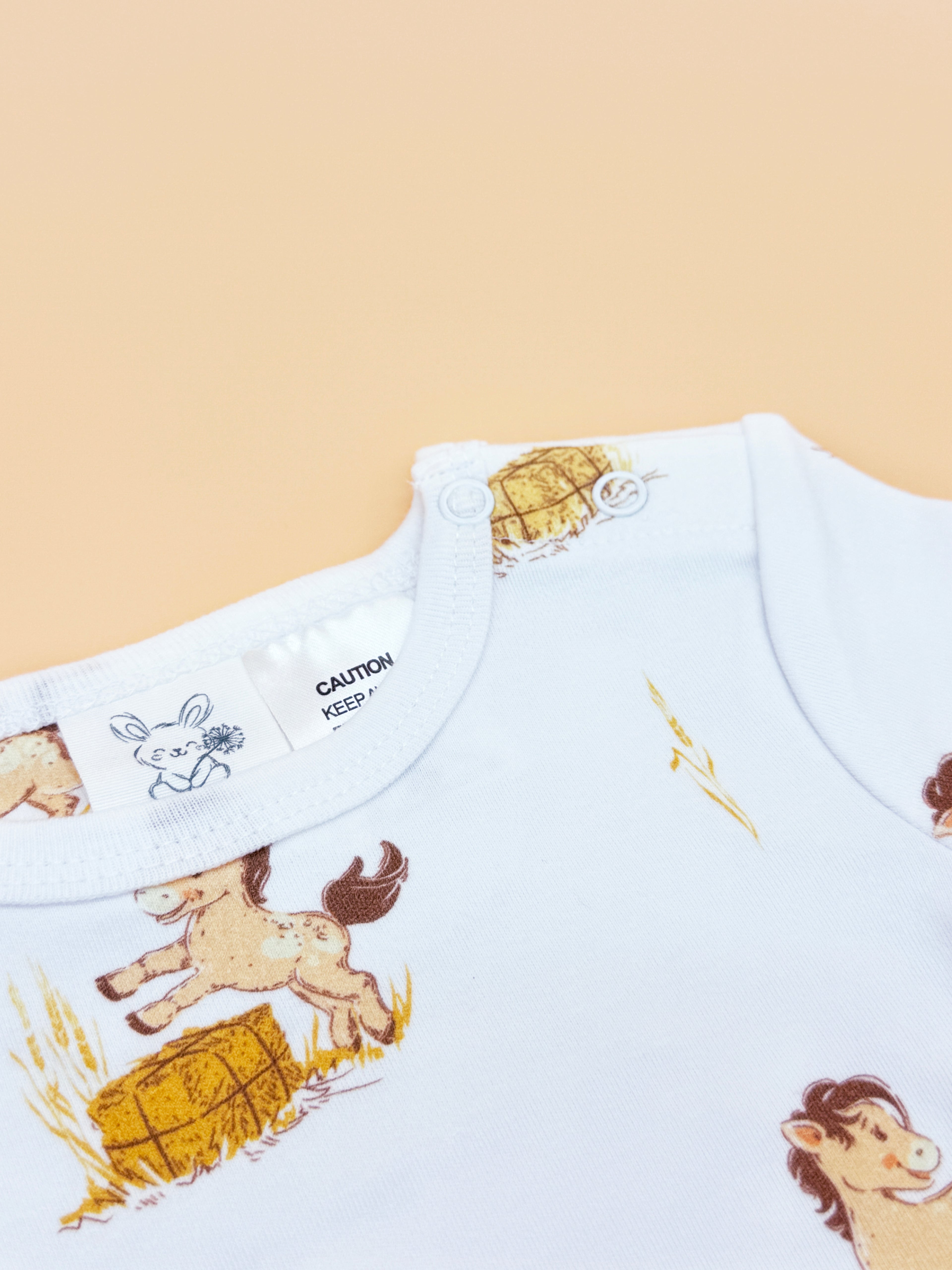Baby Bodysuit - Primrose Pony (Long Sleeves)