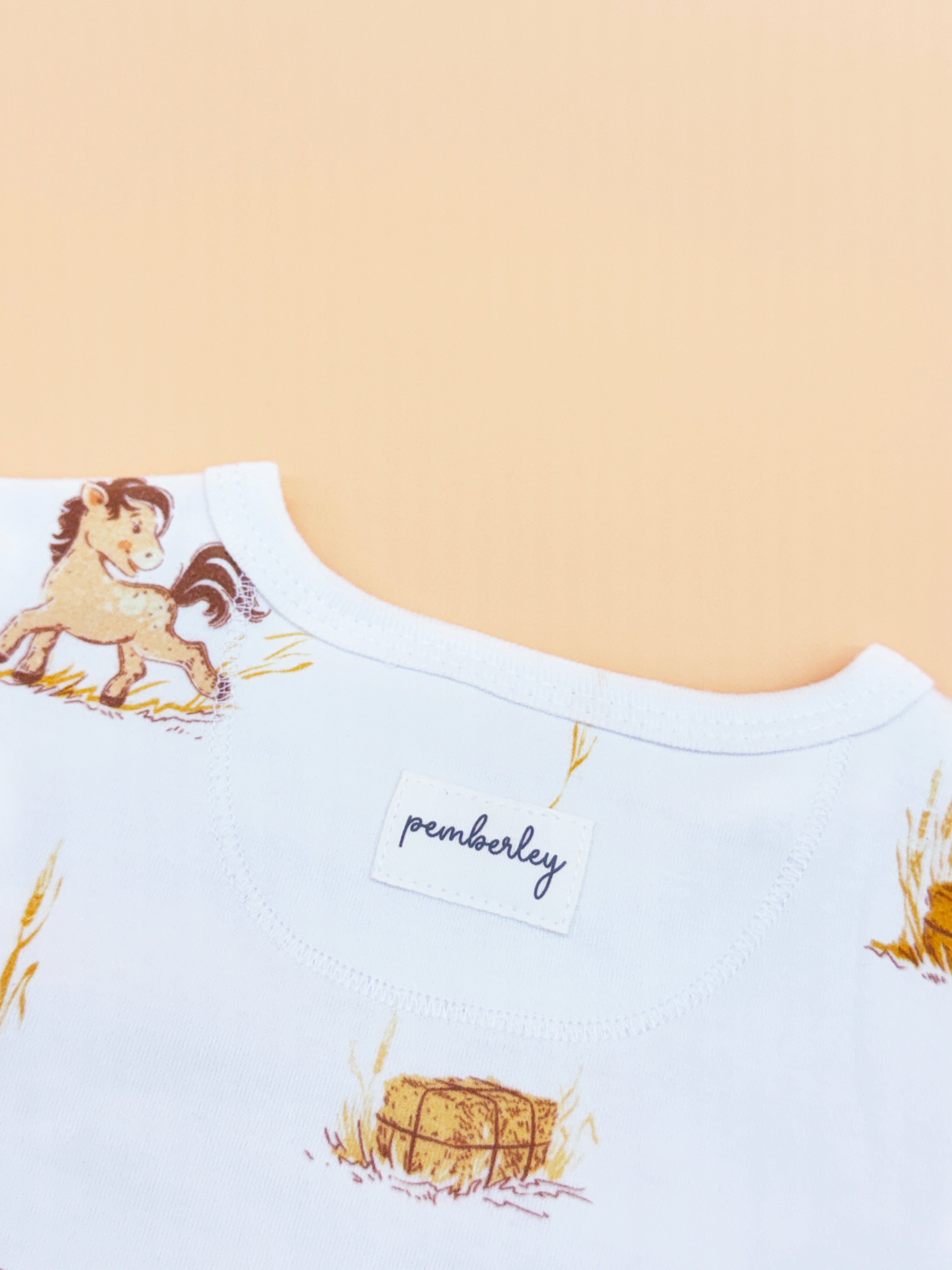 Baby Bodysuit - Primrose Pony (Long Sleeves)