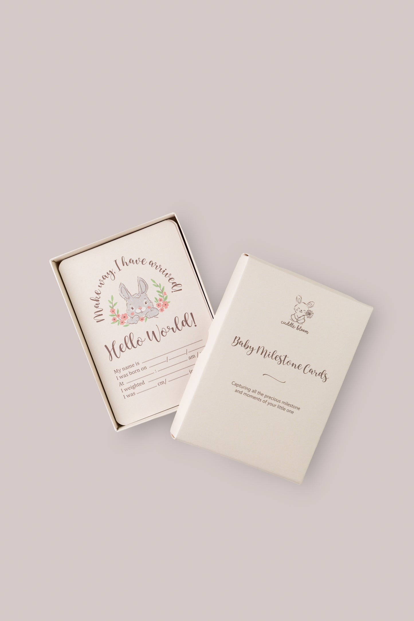 Whimsical Paws & Tails Milestone Card