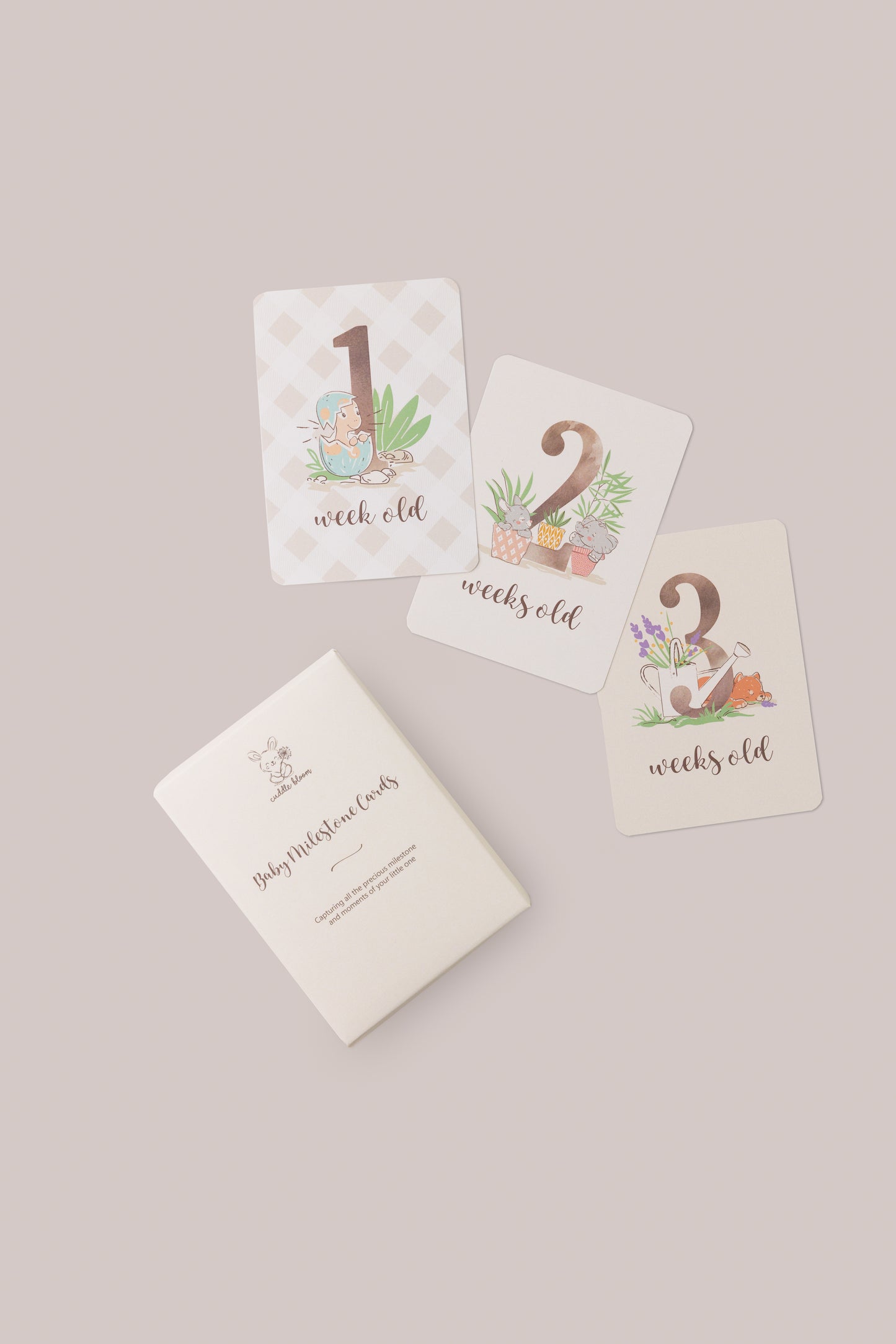 Whimsical Paws & Tails Milestone Card