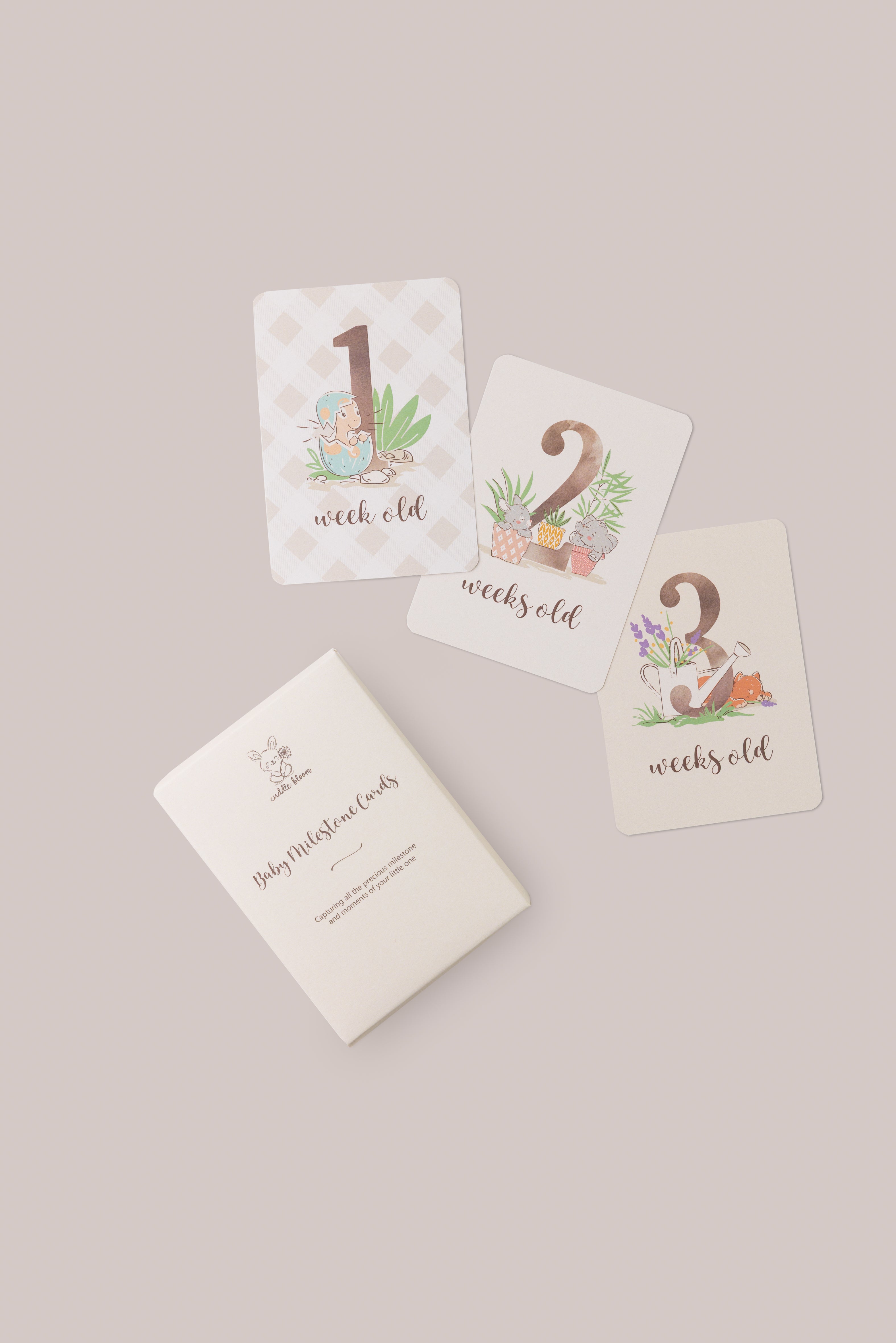 Whimsical Paws & Tails Milestone Card