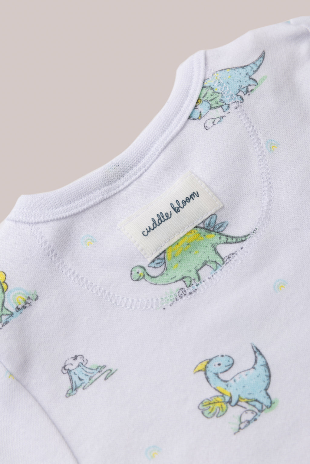 Baby Bodysuit - Darcy Dinosaur (Long Sleeves)
