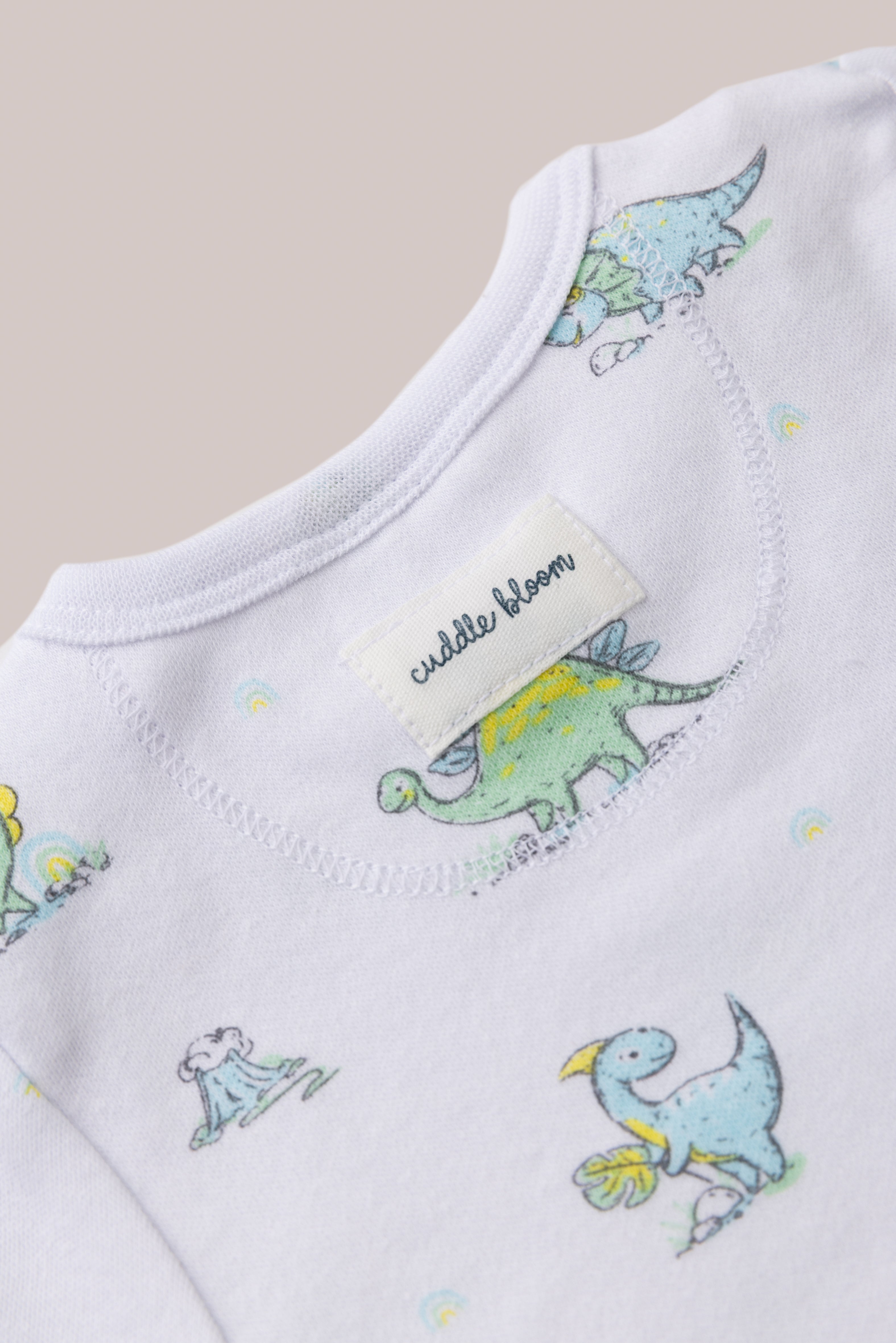 Baby Bodysuit - Darcy Dinosaur (Long Sleeves)