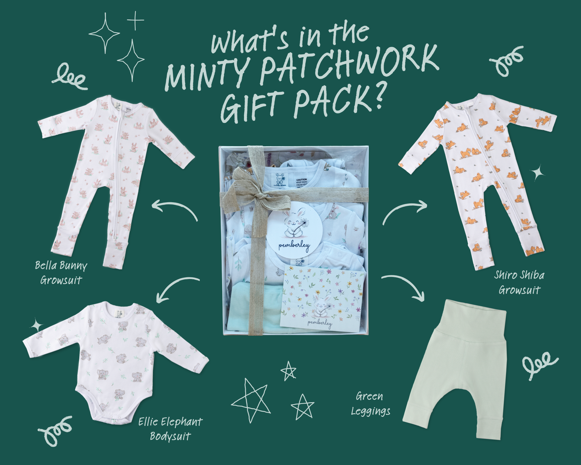 Gift Pack - Minty Patchwork