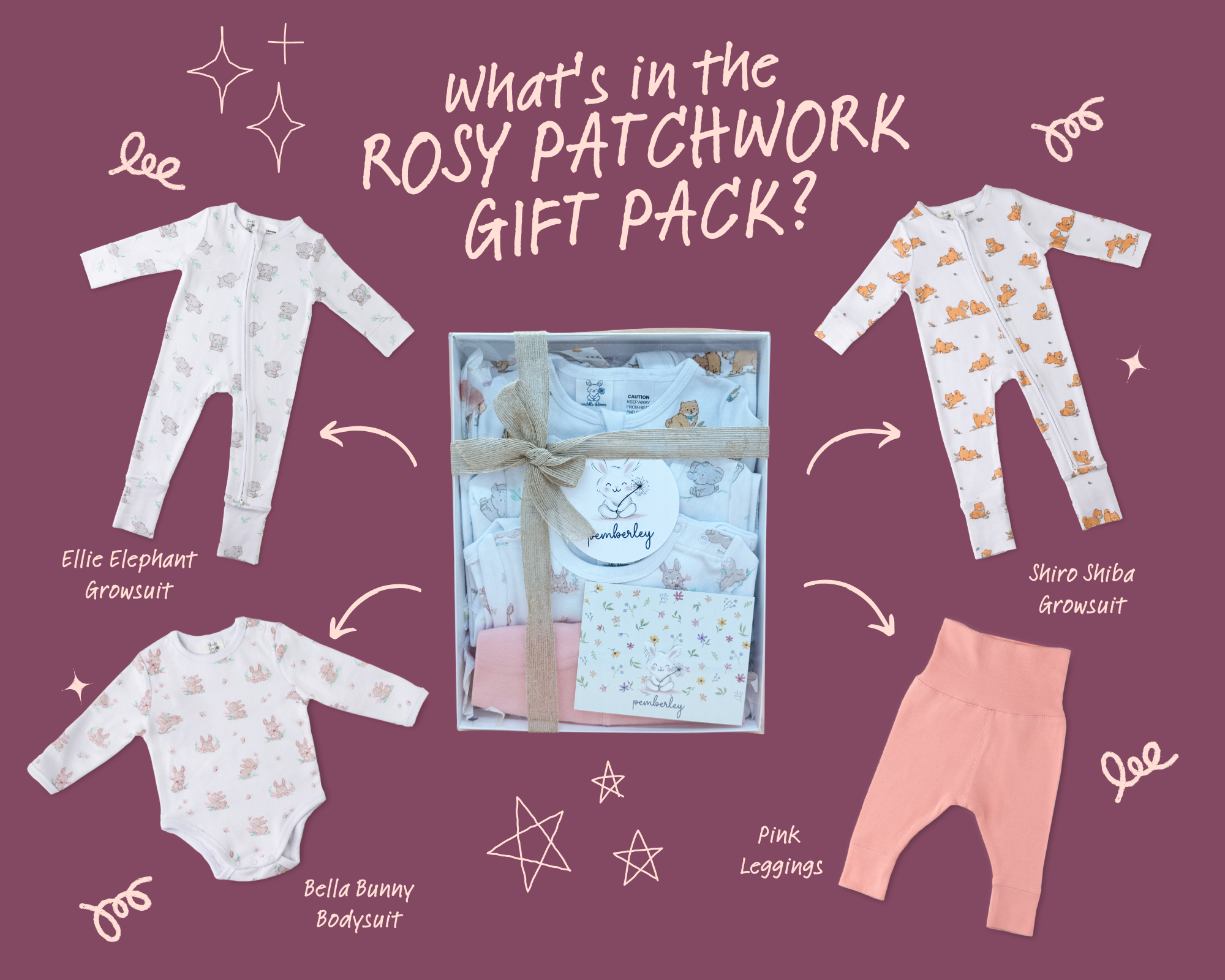 Gift Pack - Rosy Patchwork