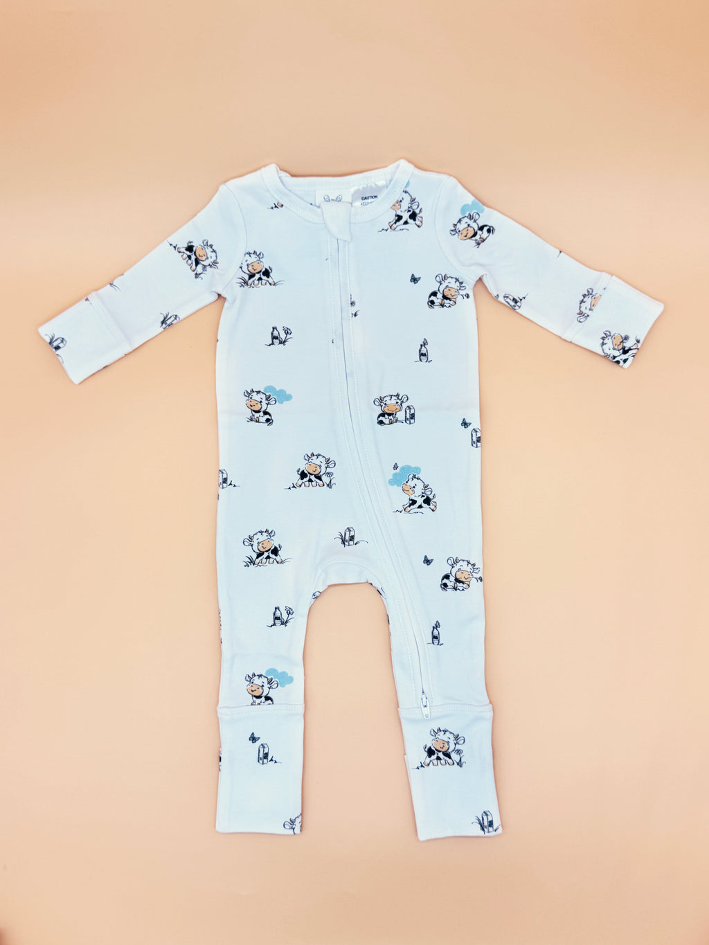 Baby Growsuit - Clementine Cow