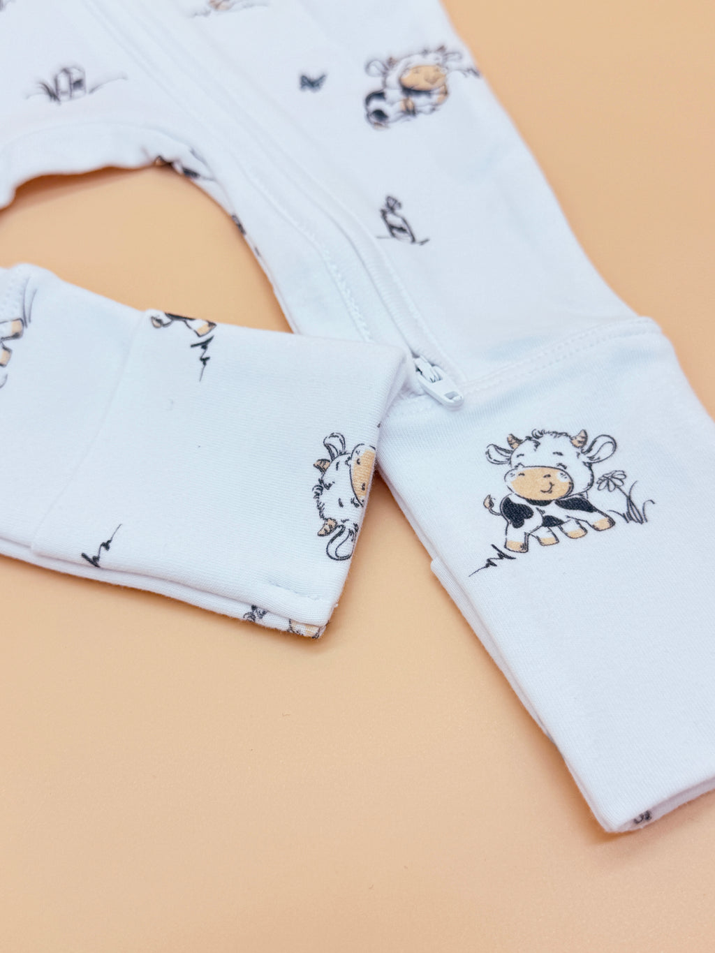 Baby Growsuit - Clementine Cow