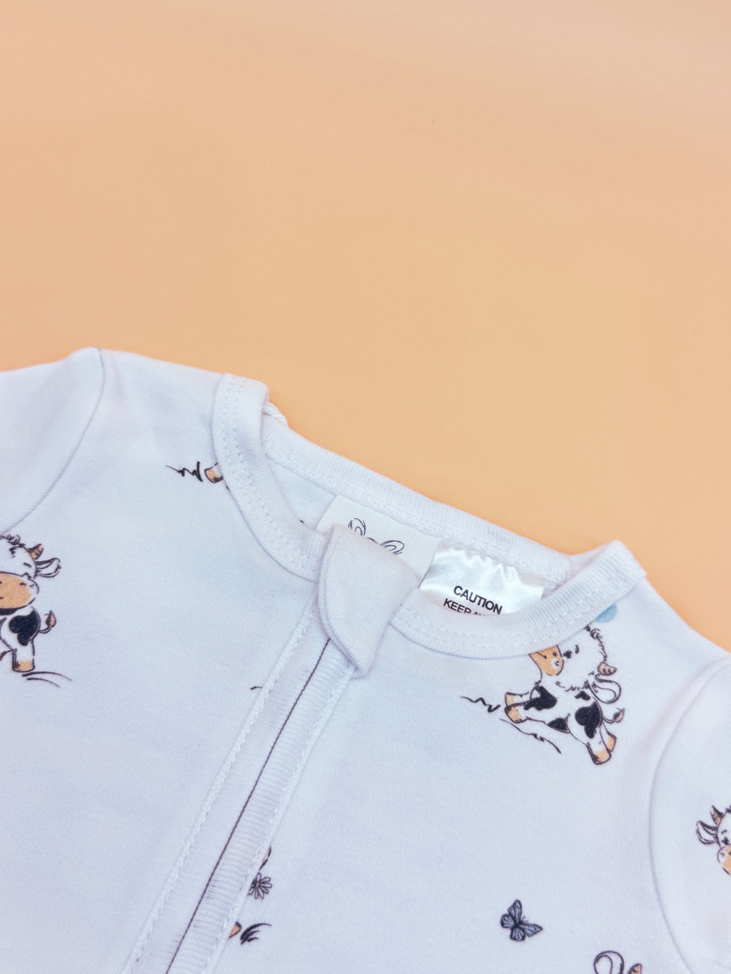 Baby Growsuit - Clementine Cow